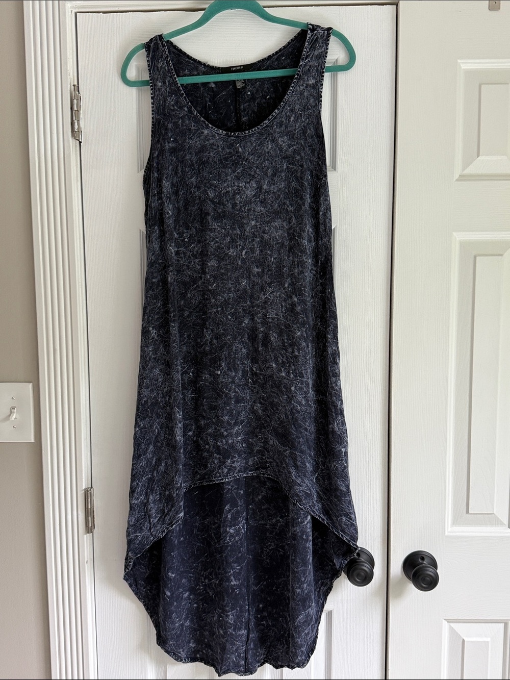 Forever 21 Washed Black High-Low Tank Dress